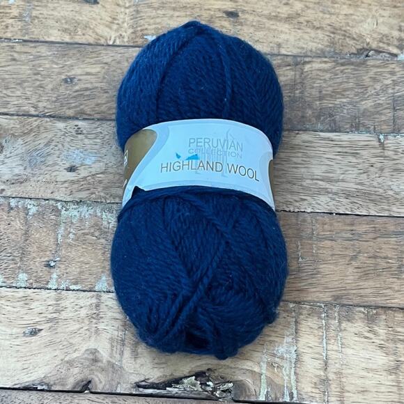 elann Other - Elann Collection Peruvian Collection Highland Wool Yarn Blue 50g 109 Yards